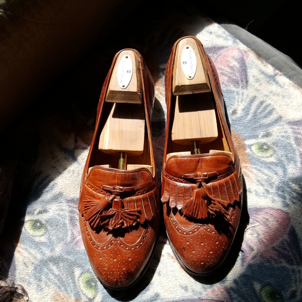 Bragamo 4 COLE HAAN brown leather wing tipped tass